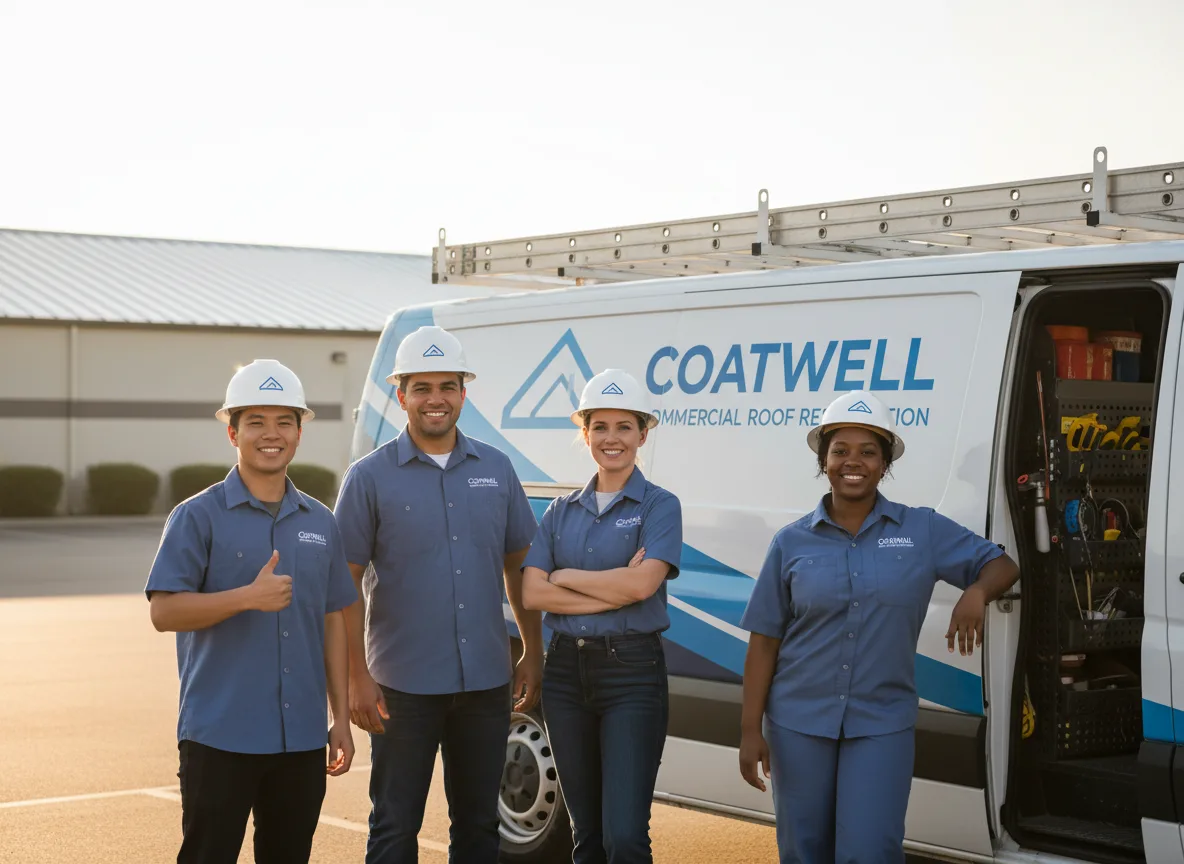 Commercial roof coating company in Lannon, WI